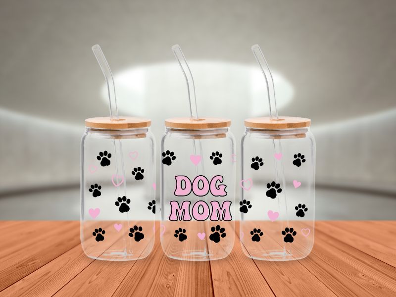 Maman ( Mom Dog ) Verre 16 onz